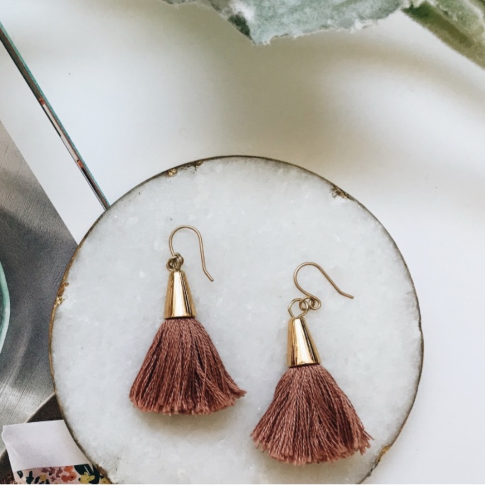 Natalie Borton/Madewell Collab Tassel Earrings